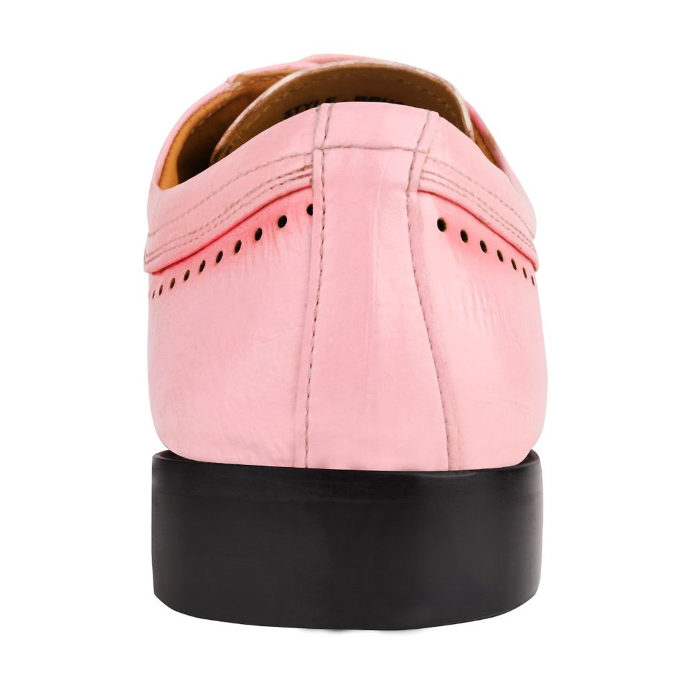 BRUCE Genuine Leather Pink Oxford Style Dress Shoes - Picture 6 of 7